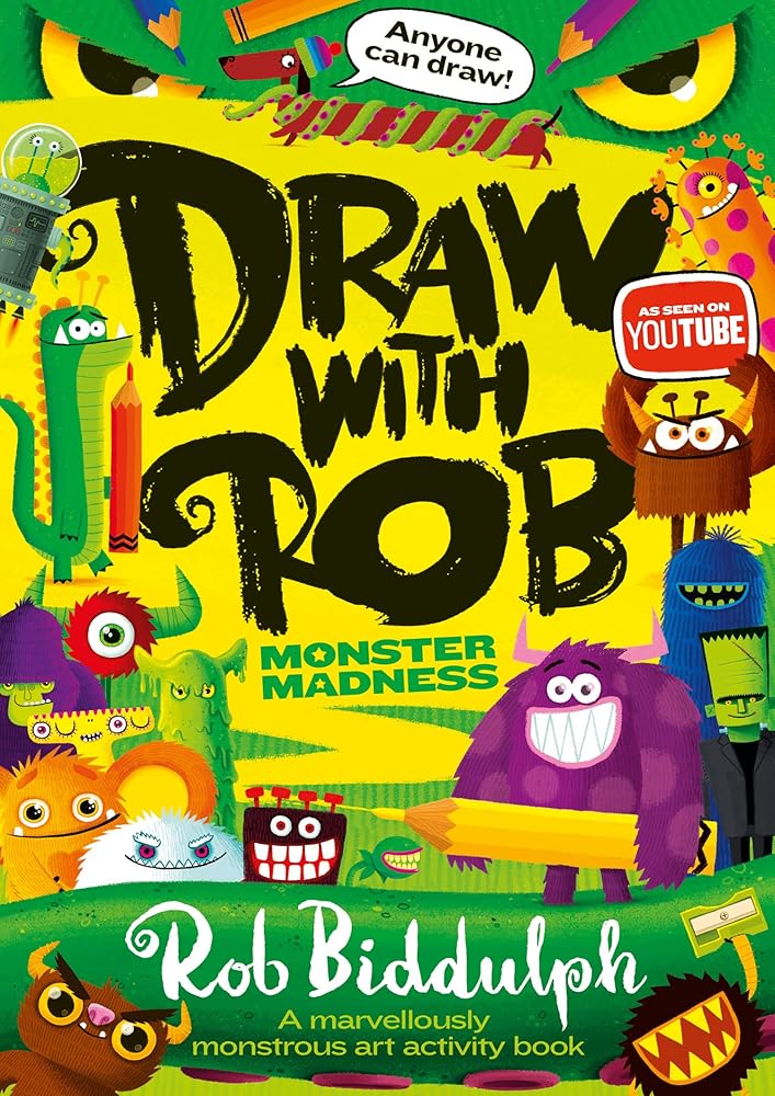 Draw With Rob: Monster Madness: The Number One bestselling art activity book series from internet sensation Rob Biddulph cover image