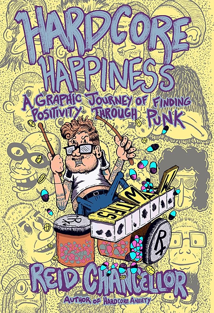 Hardcore Happiness: A Graphic Journey to Find Punk's Positivity cover image