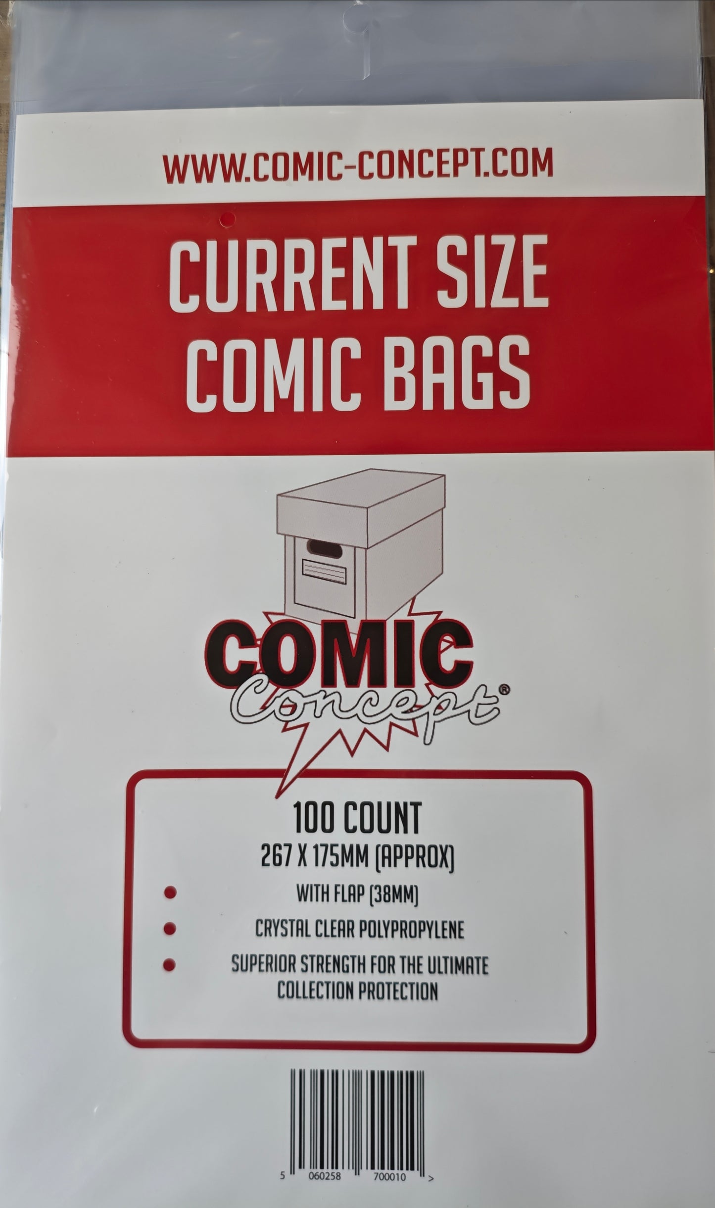 Comic Bags Current Size (100)