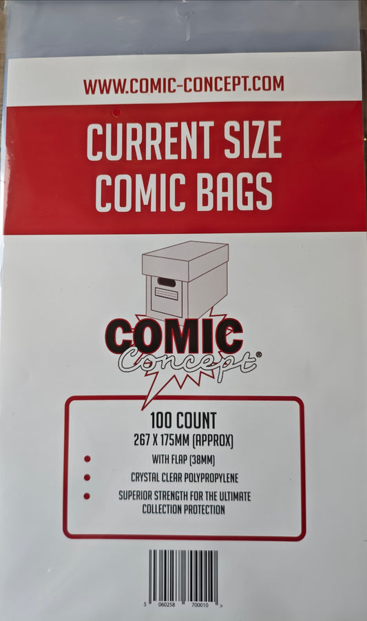 Comic Bags Current Size (100)