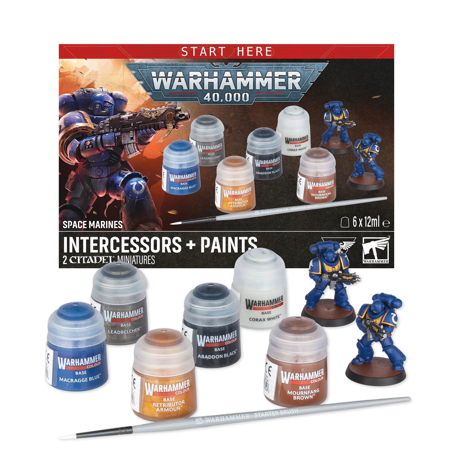 Warhammer 40k: Space Marines Intercessors & Paints