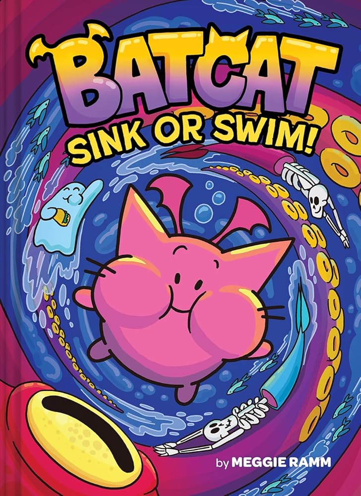 Sink or Swim! (Batcat Book #2): A Graphic Novel (Volume 2) (Batcat, 2) cover image
