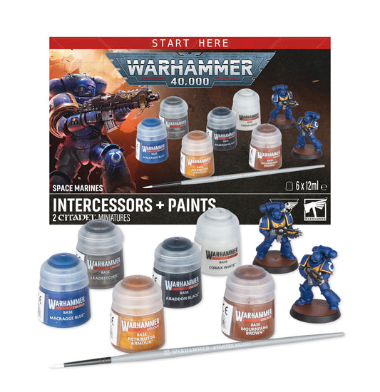 Warhammer 40k: Space Marines Intercessors & Paints