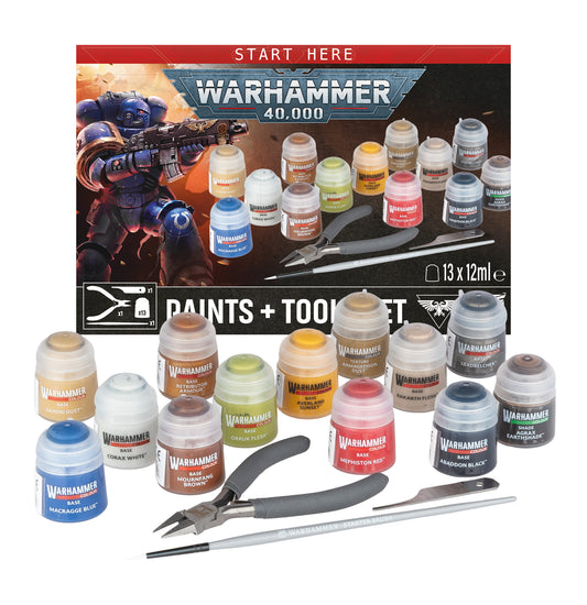 Warhammer 40k: Paints & Tools Set (New)